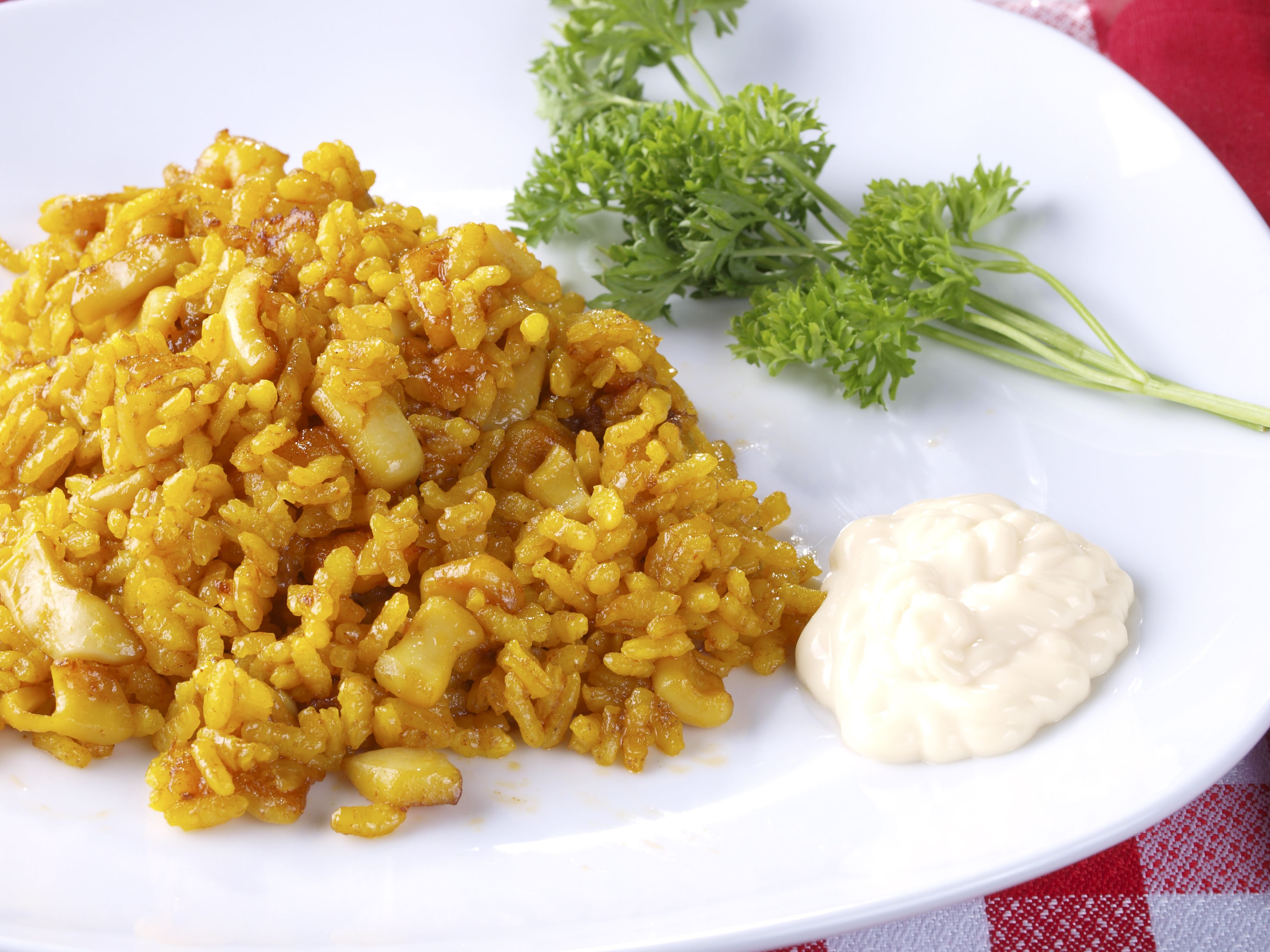 Arroz abanda con alioli: de Hotel Los Maños Arroz abanda con alioli: de Hotel Los Maños