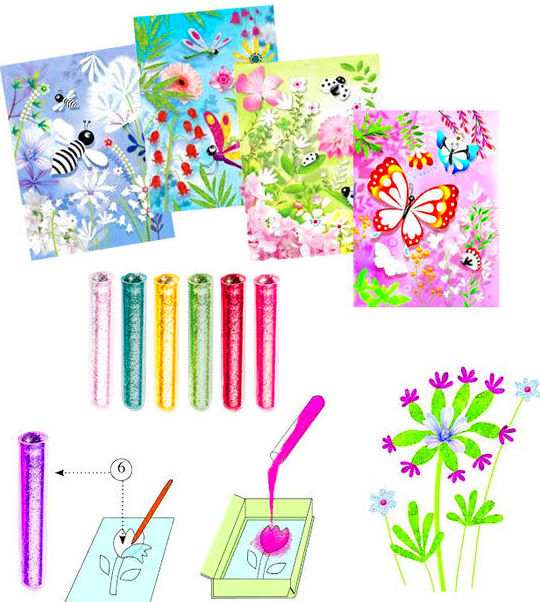MANUALIDADES CON PURPURINA. DJECO. MARIPOSAS MANUALIDADES CON PURPURINA. DJECO. MARIPOSAS
