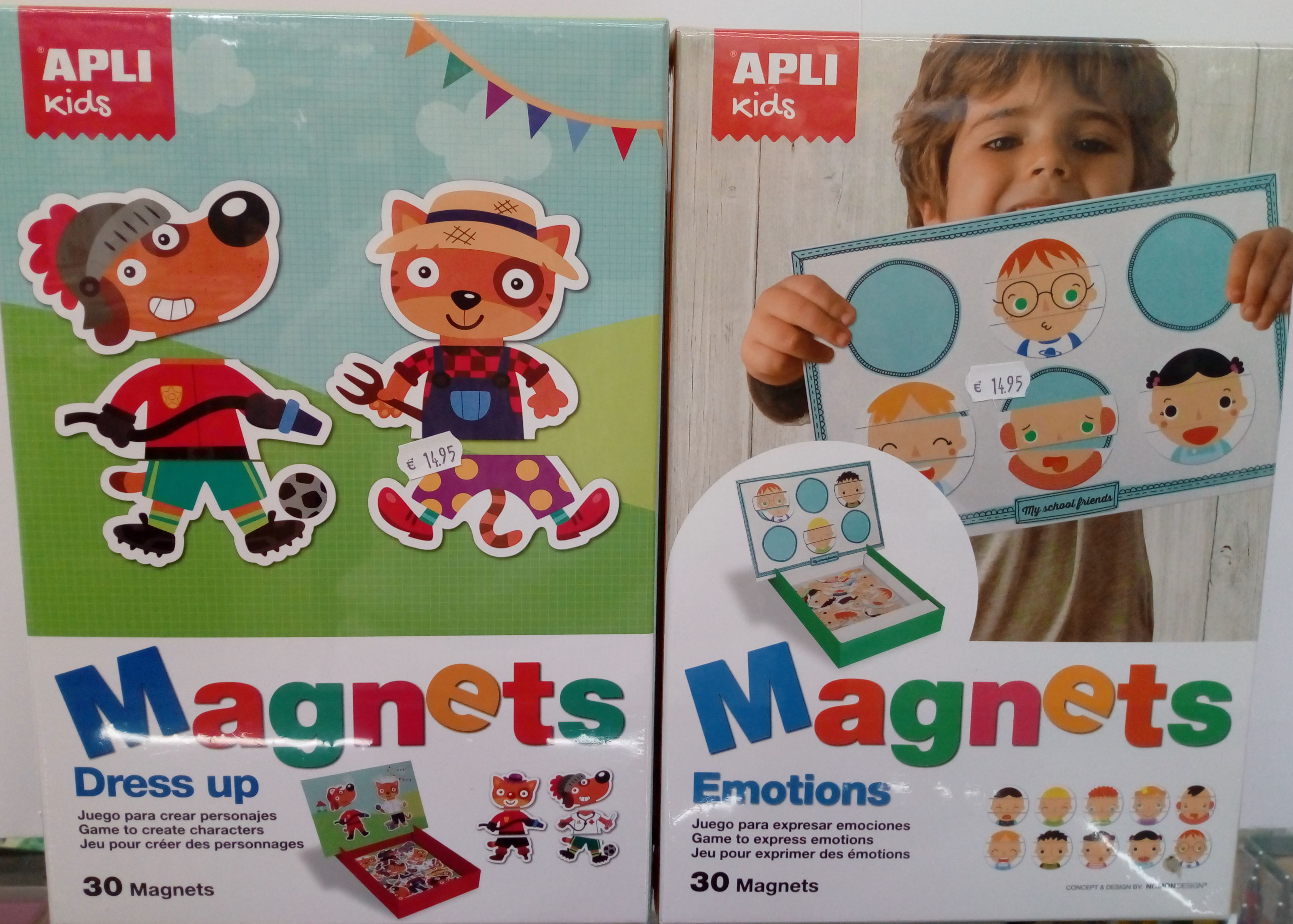 Puzzles magnéticos Dress up, Emotions, City Cards y Seasons Puzzles magnéticos Dress up, Emotions, City Cards y Seasons