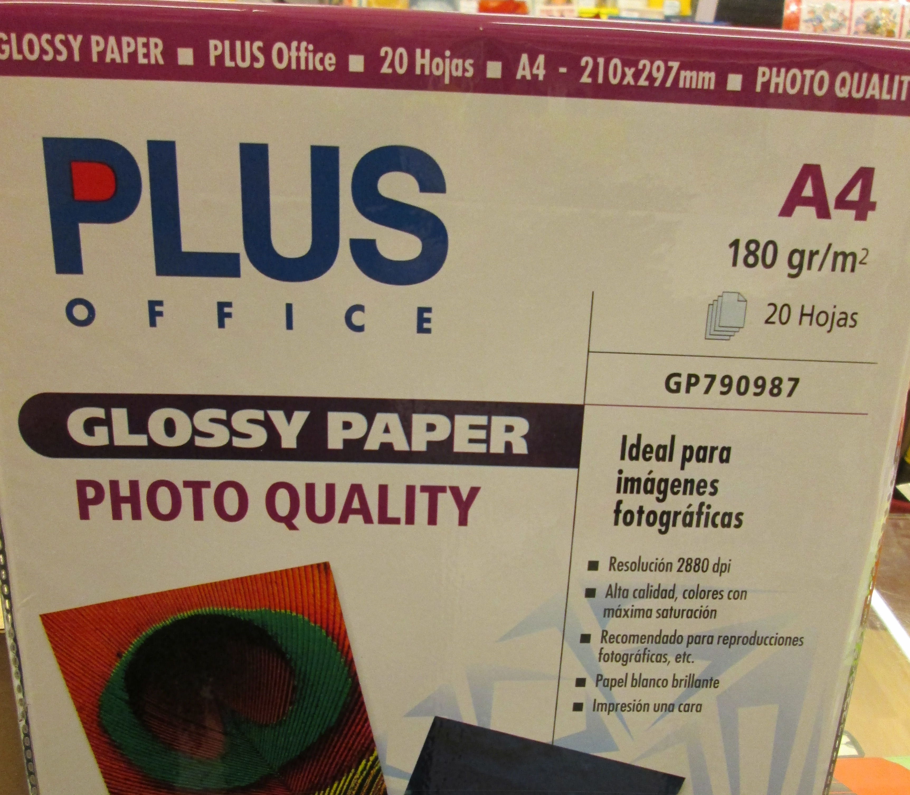 Papel para foto PLUS GLOSSY Papel para foto PLUS GLOSSY