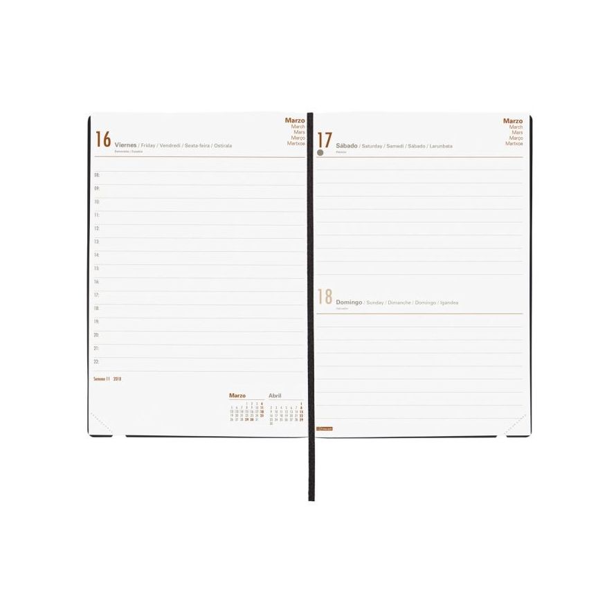Agenda Dynamic Mara 2018. Día Página. Medidas: 144x208x23 mm Agenda Dynamic Mara 2018. Día Página. Medidas: 144x208x23 mm