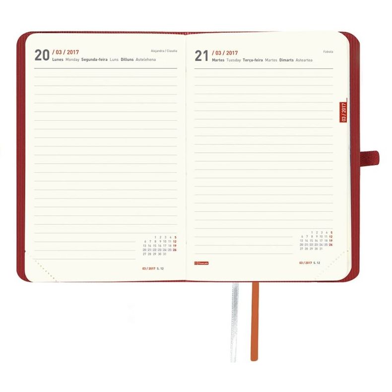 Agenda 2017. 120x170 mm. Página día. Mínimal design M4 Textura. Finocam Agenda 2017. 120x170 mm. Página día. Mínimal design M4 Textura. Finocam