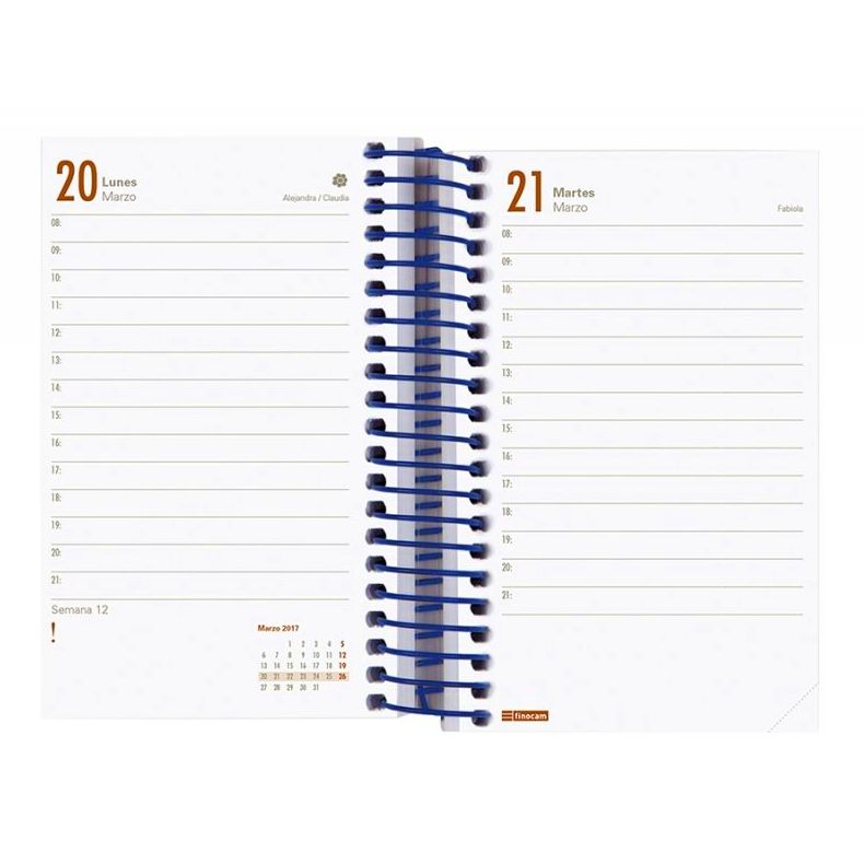 Agenda 2017. 79X127 mm Día página Year. Finocam. Agenda 2017. 79X127 mm Día página Year. Finocam.