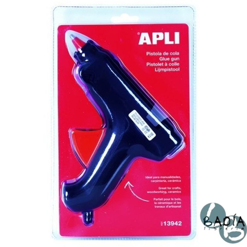 Pistola termofusible de cola-silicona Apli 40w. 8410782139423 Pistola termofusible de cola-silicona Apli 40w. 8410782139423