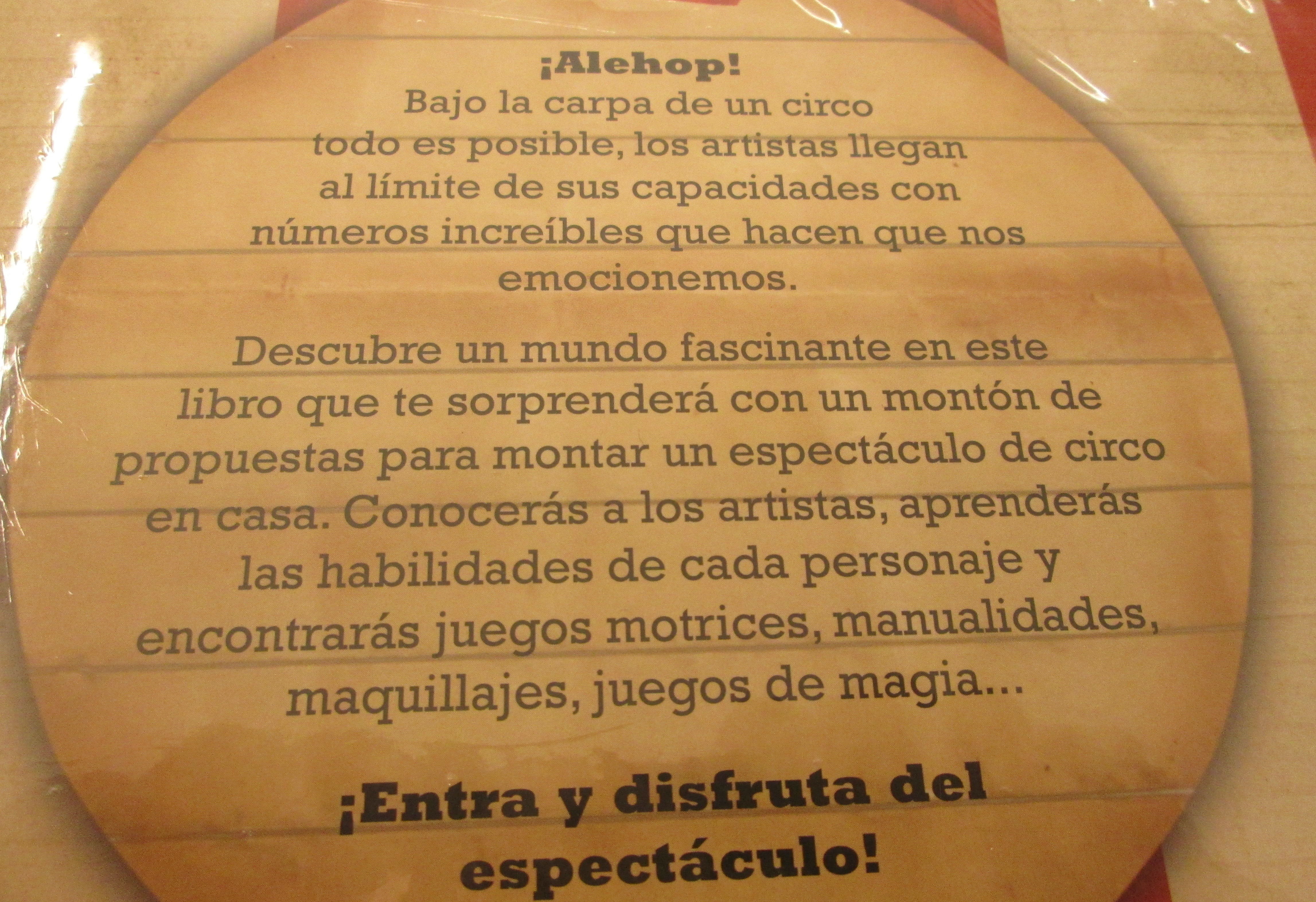 ¡Alehop!. Empieza el espectáculo ¡Alehop!. Empieza el espectáculo
