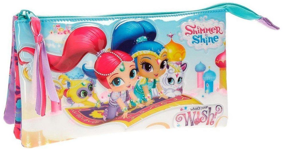 Portatodo 3 cremalleras Shimmer & Shine Wish 