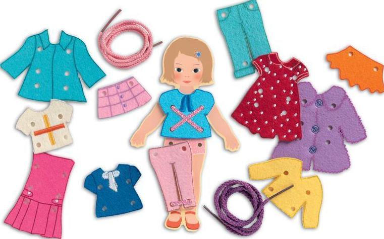 Juego de cordones y vestidos So Chic. Djeco Juego de cordones y vestidos So Chic. Djeco