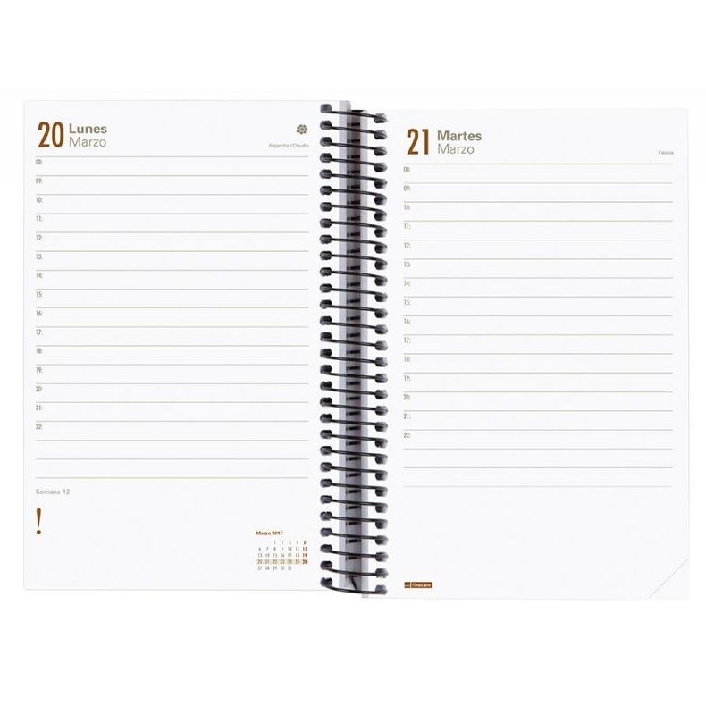 Agenda 2017. 94x171 mm Día página Year. Finocam. Agenda 2017. 94x171 mm Día página Year. Finocam.