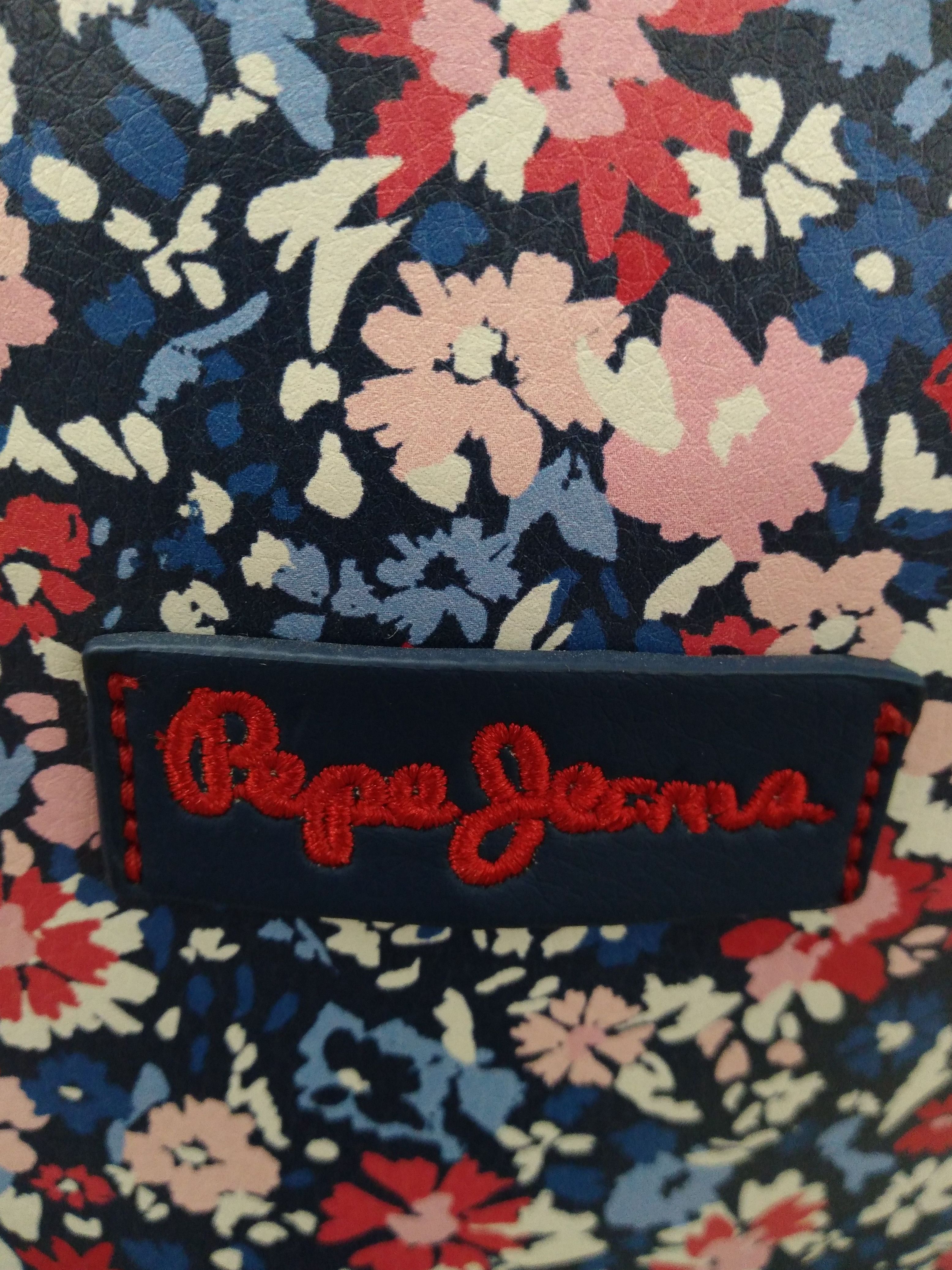 Mochila PEPE JEANS flores azul Mochila PEPE JEANS flores azul