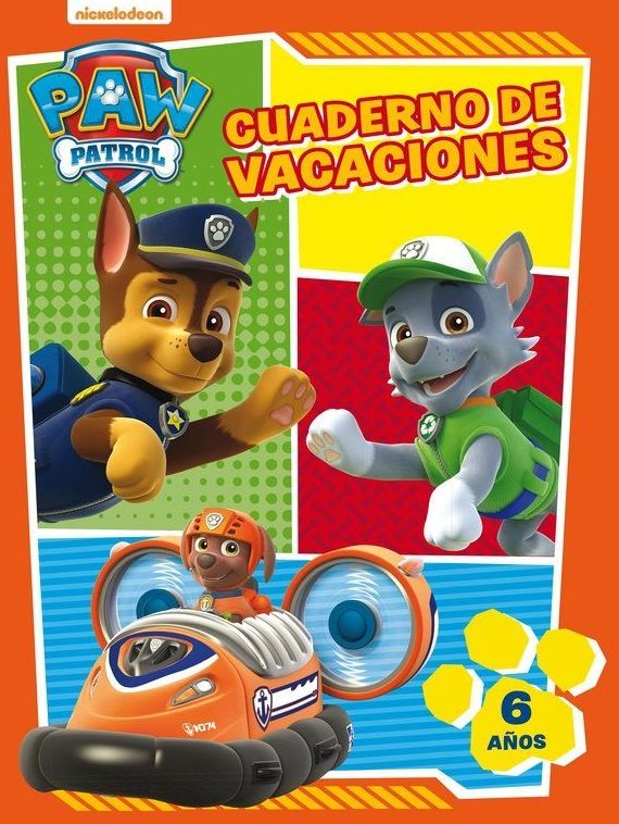 Cuaderno de vacaciones. 6 años Paw Patrol. 9788437201634 Cuaderno de vacaciones. 6 años Paw Patrol. 9788437201634