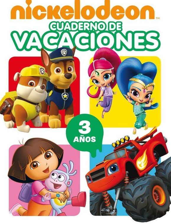 Cuaderno de vacaciones Nickelodeon 3 años 9788437201467 Cuaderno de vacaciones Nickelodeon 3 años 9788437201467