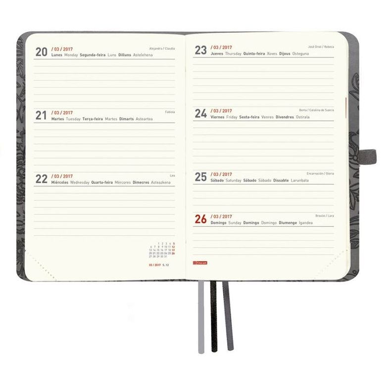 Agenda 2017. 120x170 mm. Semana vista. Mínimal design M4 Camelia. Finocam Agenda 2017. 120x170 mm. Semana vista. Mínimal design M4 Camelia. Finocam