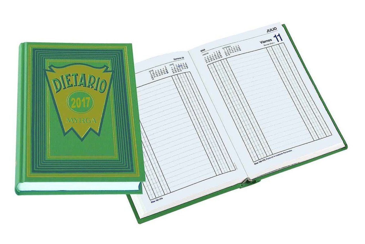 Agenda/Dietario Myrga. Tamaño 8º, 1/8. Dia Pagina 2017 Agenda/Dietario Myrga. Tamaño 8º, 1/8. Dia Pagina 2017