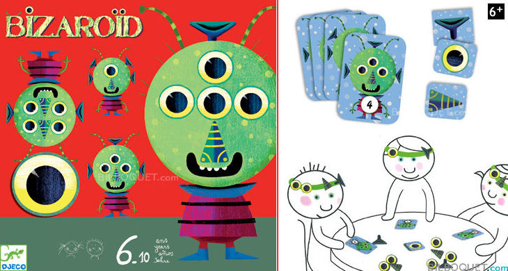 Ejecita tu memoria y atención con el juego de cartas bizaroid. Djeco Ejecita tu memoria y atención con el juego de cartas bizaroid. Djeco