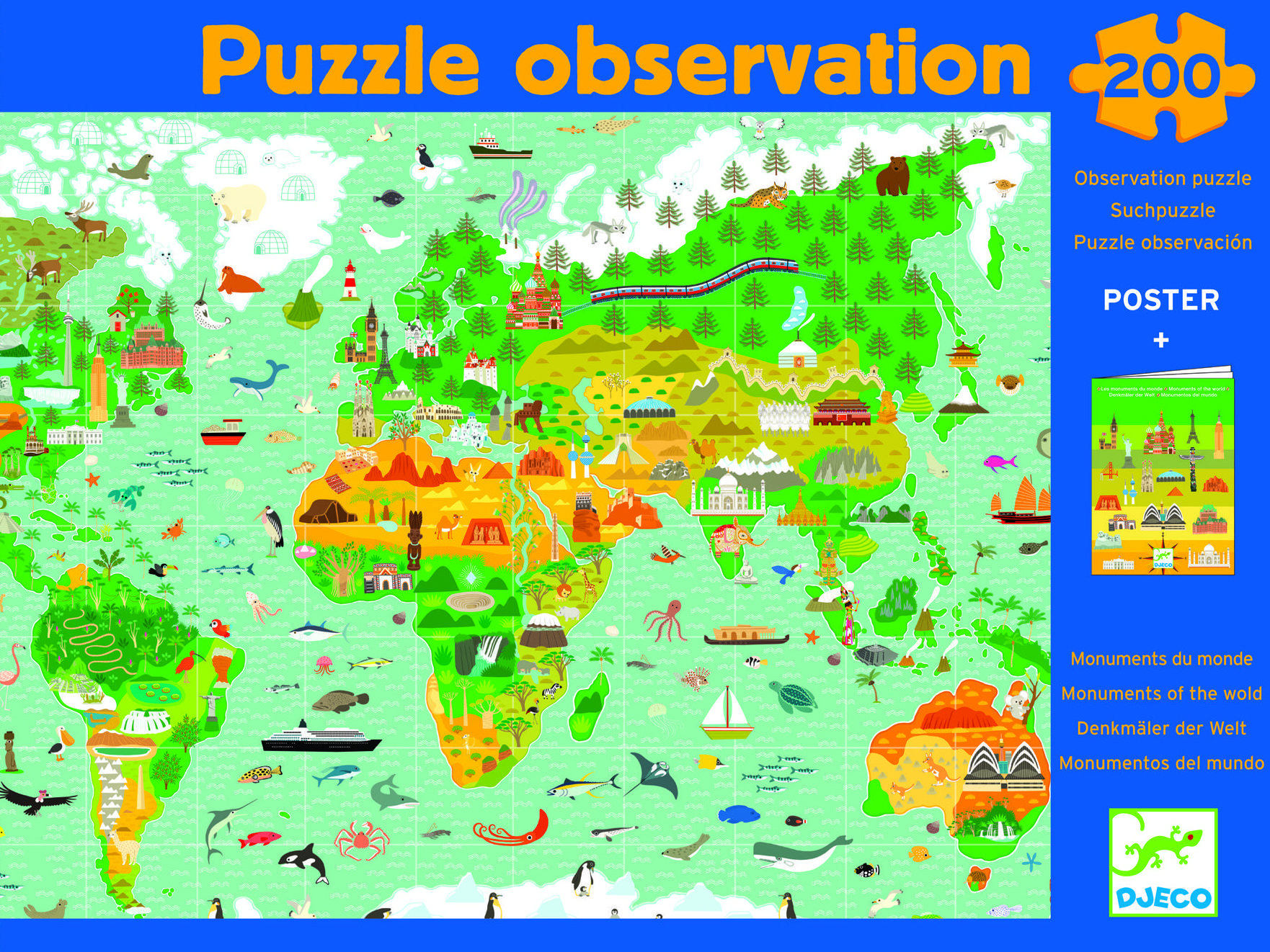 PUZZLE OBSERVACIÓN. MONUMENTOS DEL MUNDO. DJECO. 17,95 € PUZZLE OBSERVACIÓN. MONUMENTOS DEL MUNDO. DJECO. 17,95 €