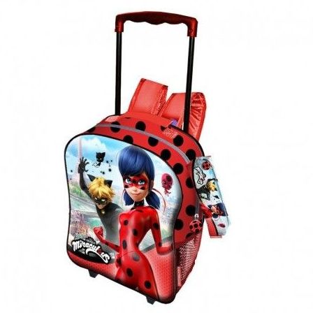 Mochila Prodigiosa Ladybug con carro más portatodo. 8435376336545 Mochila Prodigiosa Ladybug con carro más portatodo. 8435376336545