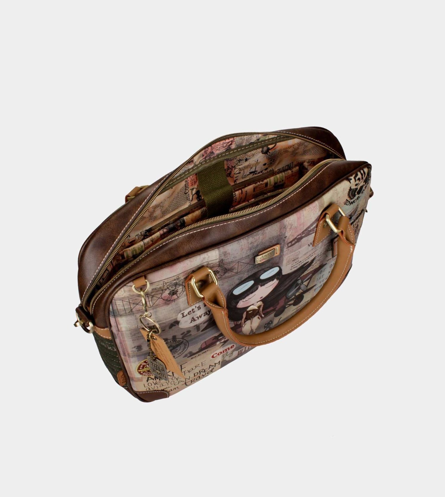 Bolso portaordenador con bandolera y acolchado de Anekke Aviador Bolso portaordenador con bandolera y acolchado de Anekke Aviador