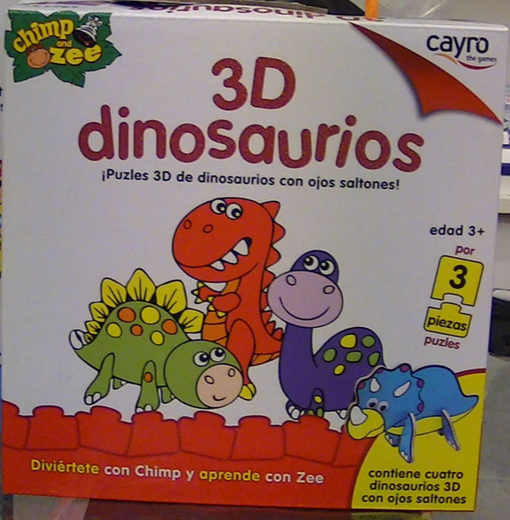 PUZZLE 3D DINOSAURIOS PUZZLE 3D DINOSAURIOS