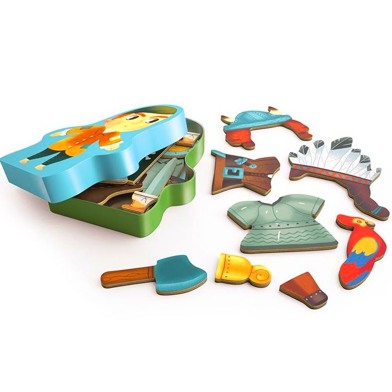 Disfraza tu aventurero. Juego magnético. Djeco Disfraza tu aventurero. Juego magnético. Djeco