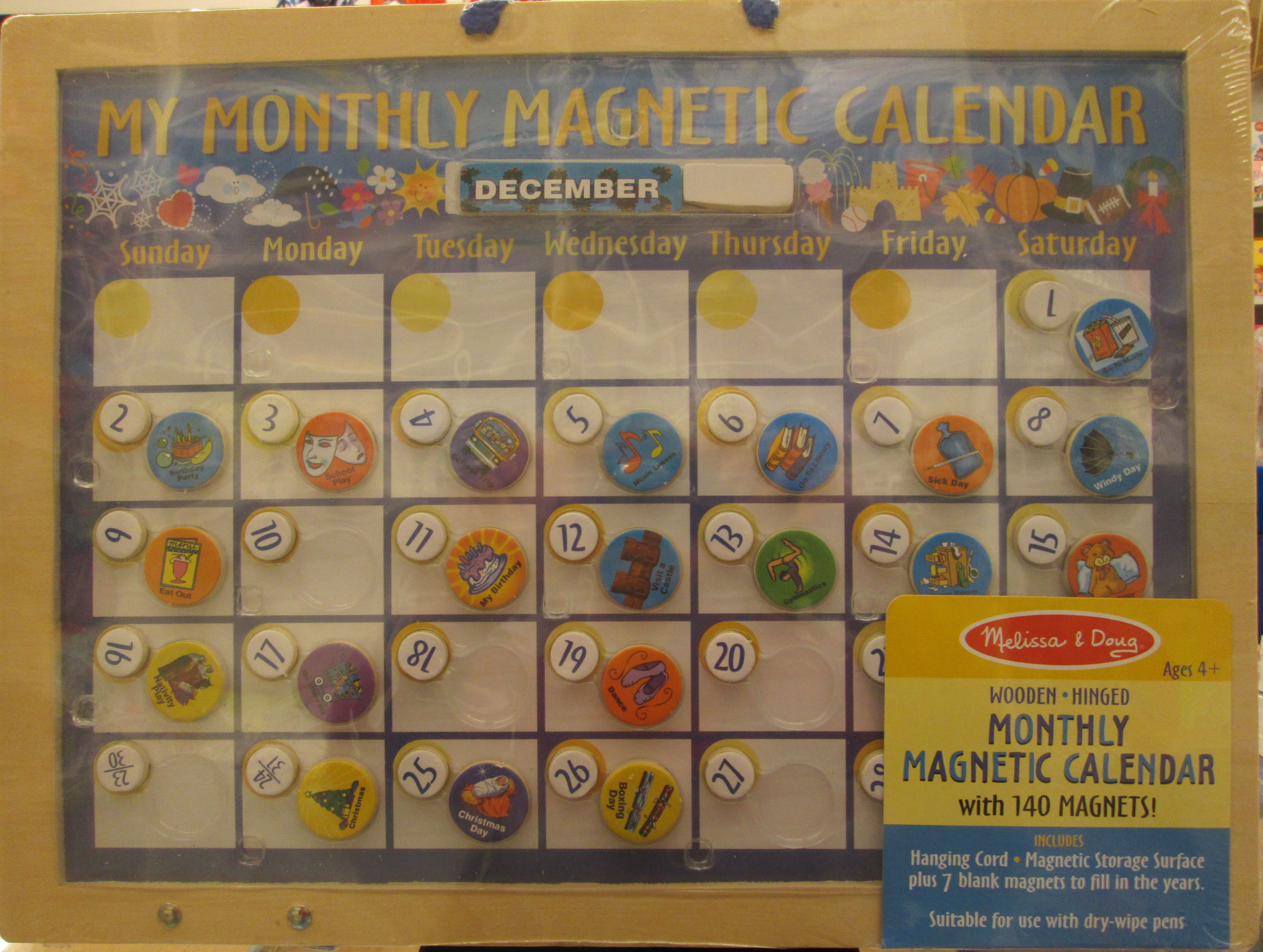 Calendario magnético Calendario magnético