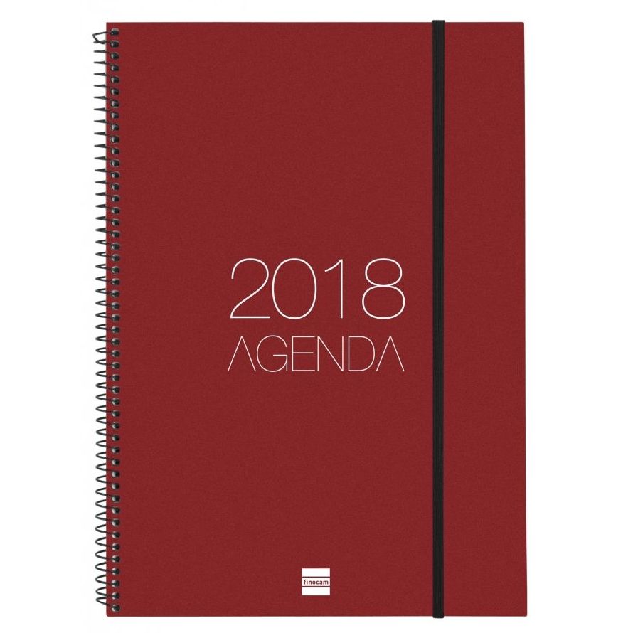 Agenda espiral Opaque 2018. SEMANA VISTA. Finocam Agenda espiral Opaque 2018. SEMANA VISTA. Finocam