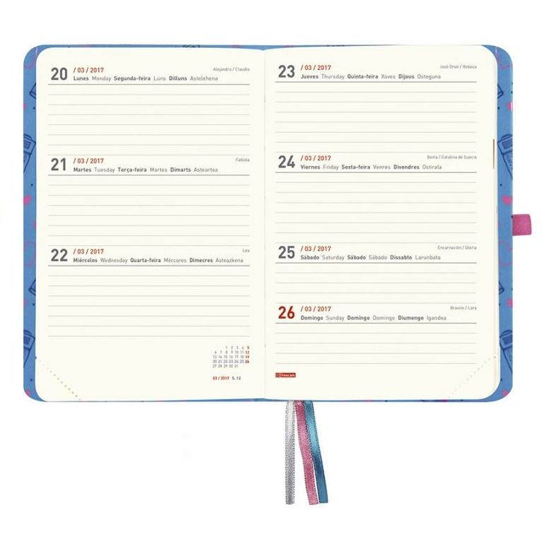 Agenda 2017. 120x170 mm. Semana vista. Mínimal design M4 Cámara. Finocam Agenda 2017. 120x170 mm. Semana vista. Mínimal design M4 Cámara. Finocam