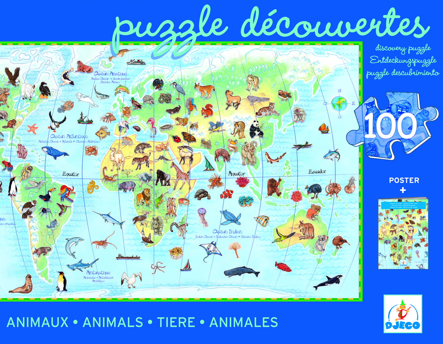 PUZZLE OBSERVACIÓN. LOS ANIMALES DEL MUNDO. DJECO. 17,95 € PUZZLE OBSERVACIÓN. LOS ANIMALES DEL MUNDO. DJECO. 17,95 €