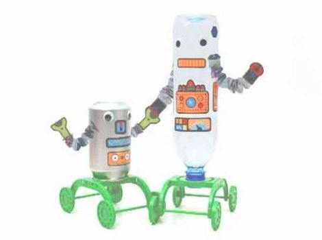 ROBOTS PARA REUTILIZAR BOTELLAS. TRASH ROBOT. GREEN CREATIVITY ROBOTS PARA REUTILIZAR BOTELLAS. TRASH ROBOT. GREEN CREATIVITY