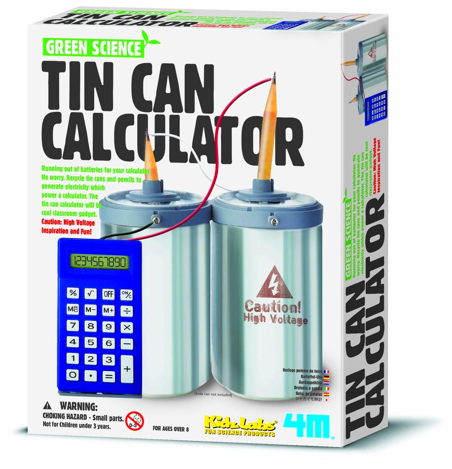 FABRICA TU BATERÍA. TIN CAN CALCULTOR. GREEN SCIENCIE 4M FABRICA TU BATERÍA. TIN CAN CALCULTOR. GREEN SCIENCIE 4M