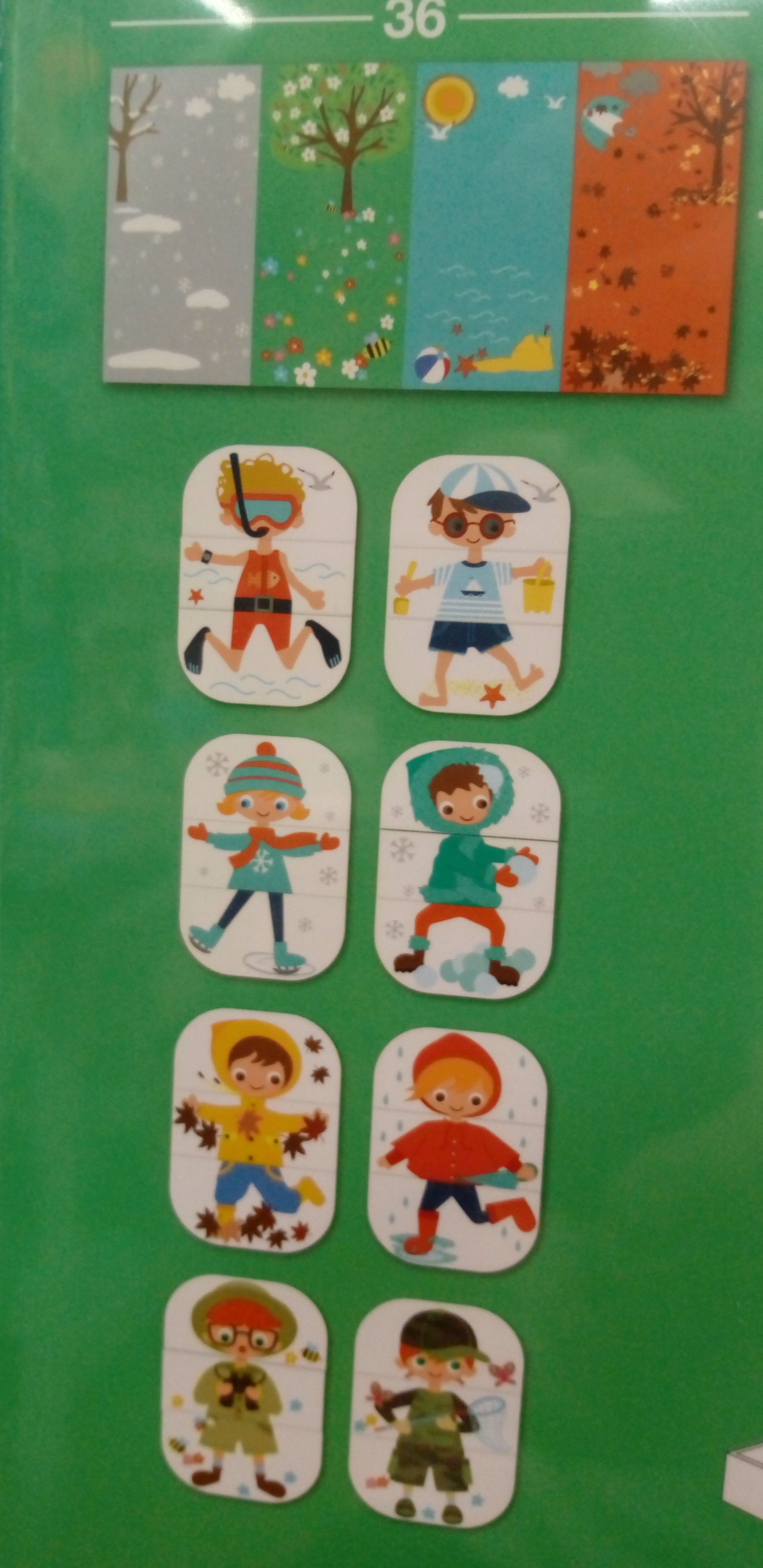 Puzzles magnéticos: City Cars y Seasons Puzzles magnéticos: City Cars y Seasons
