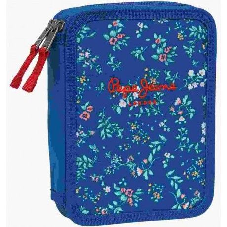 Plumier PEPE JEANS VICKY AZUL FLORES Plumier PEPE JEANS VICKY AZUL FLORES