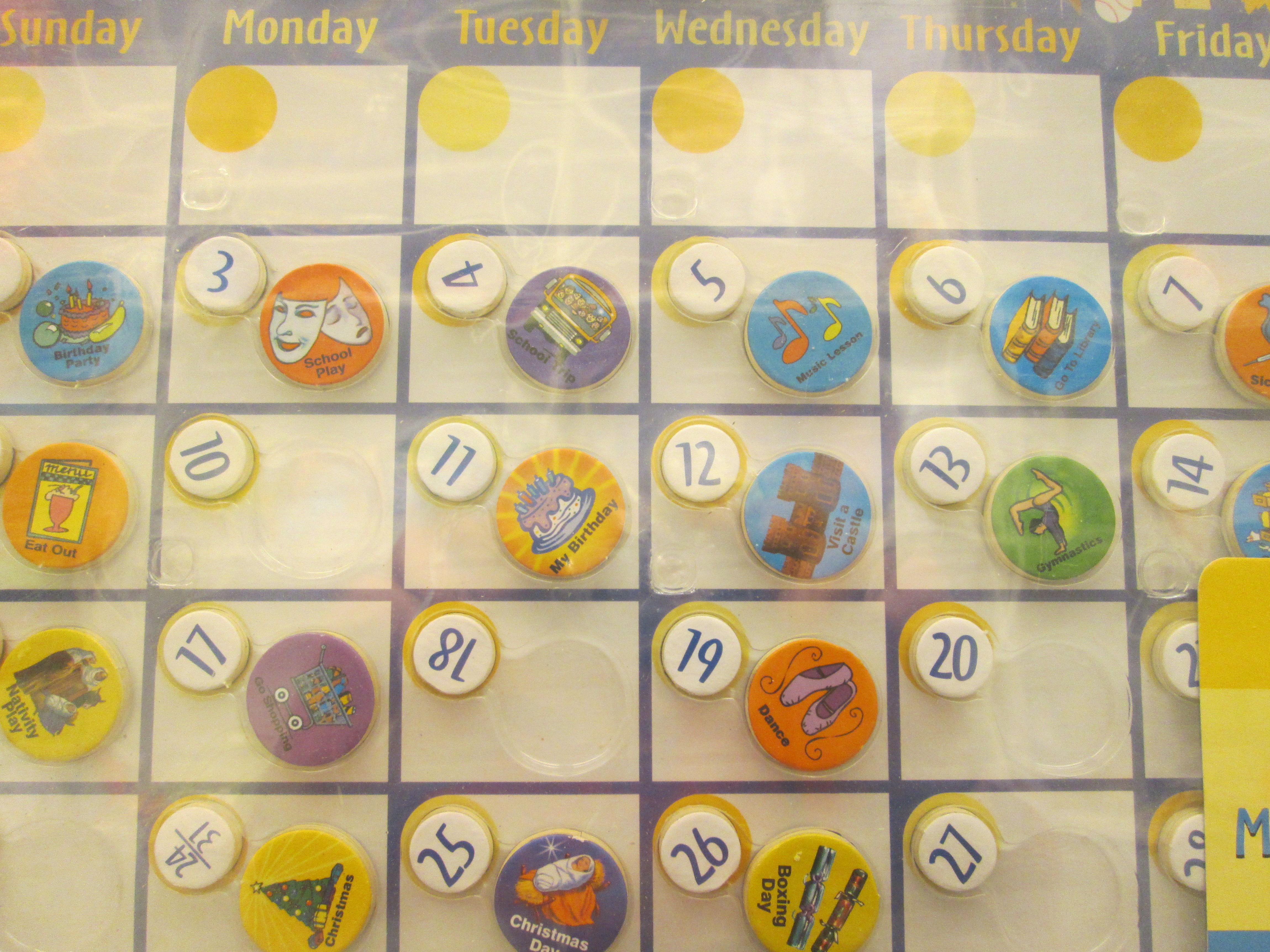Calendario magnético Calendario magnético