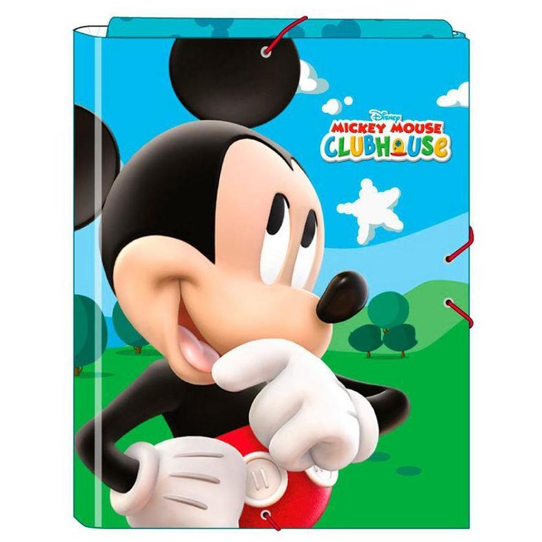 Carpeta gomas y solapas MICKEY MOUSE Carpeta gomas y solapas MICKEY MOUSE