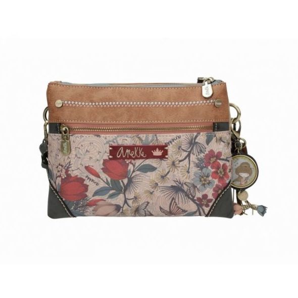 Bolso bandolera doble meraki Anekke floral azul Bolso bandolera doble meraki Anekke floral azul