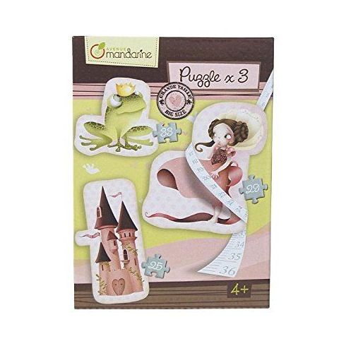 3 puzzles grandes princesa hada AVENUE MANDARINE 3 puzzles grandes princesa hada AVENUE MANDARINE
