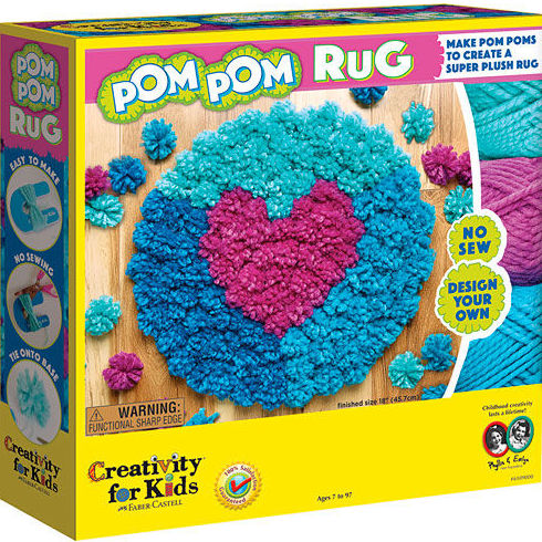Haz tu alfombra con Pom Pom Rug. Faber Castell