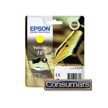 CARTUCHO TINTA EPSON 16XL WF2010/2510/20/30 AMARILLO CARTUCHO TINTA EPSON 16XL WF2010/2510/20/30 AMARILLO