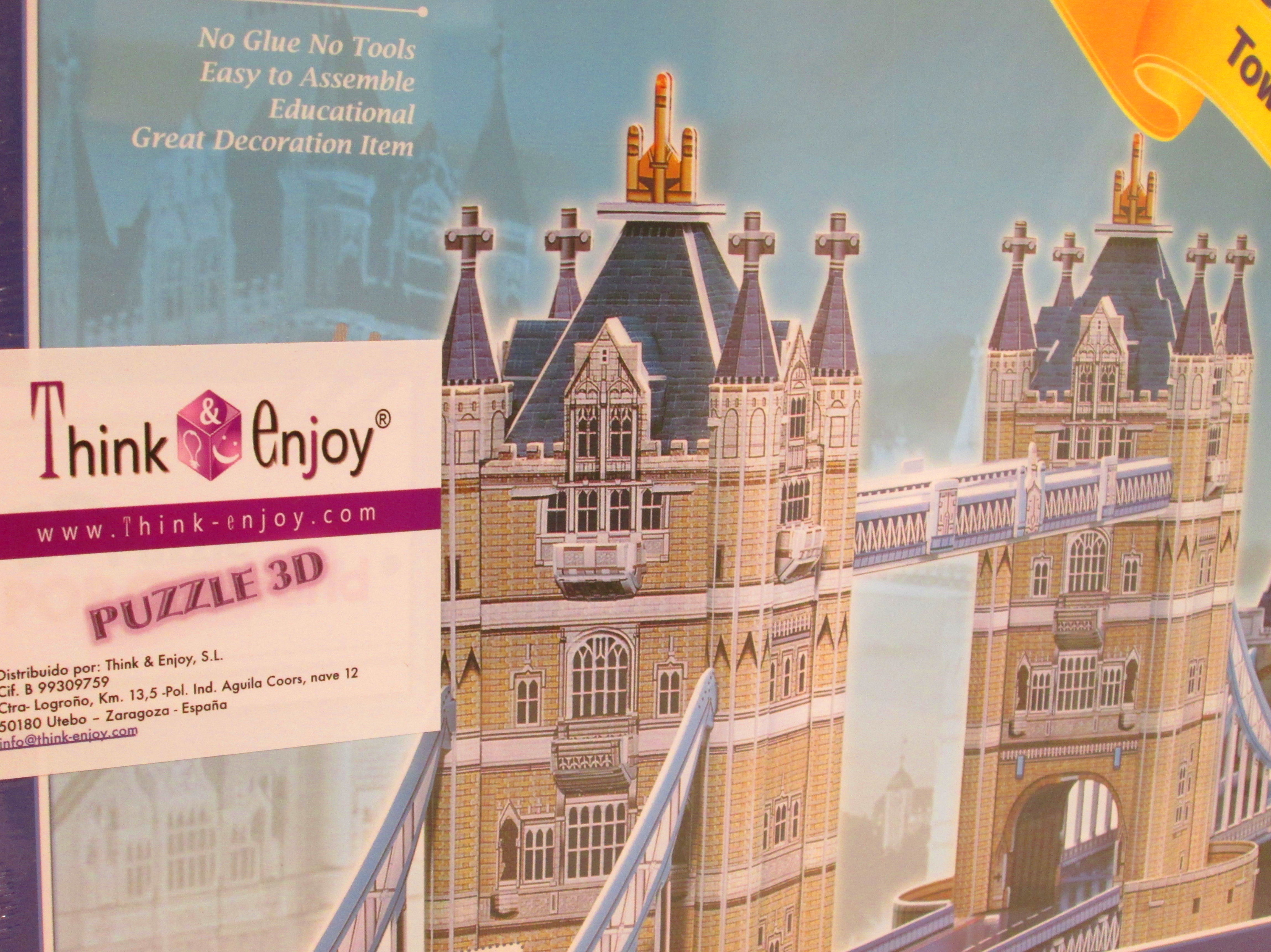 PUZZLE 3D.TOWER BRIDGE PUZZLE 3D.TOWER BRIDGE