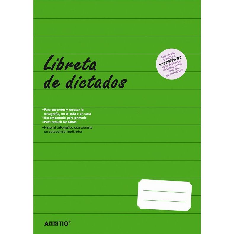 LENGUA. LIBRETA DE DICTADOS. ADDITIO LENGUA. LIBRETA DE DICTADOS. ADDITIO
