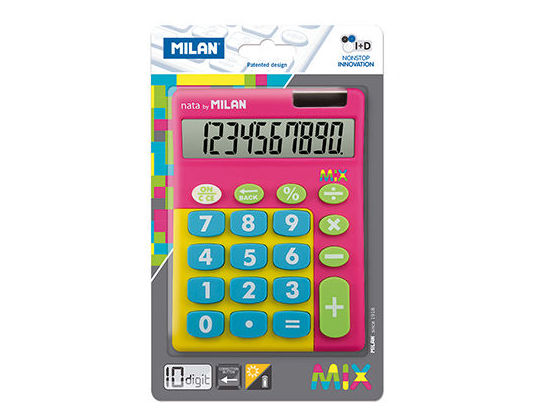 CALCULADORA 10 DIGITOS TOUCH MIX ROSA. MILÁN CALCULADORA 10 DIGITOS TOUCH MIX ROSA. MILÁN