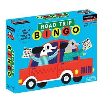 Bingo de viaje por carretera. Road Trip BINGO. Mudpuppy