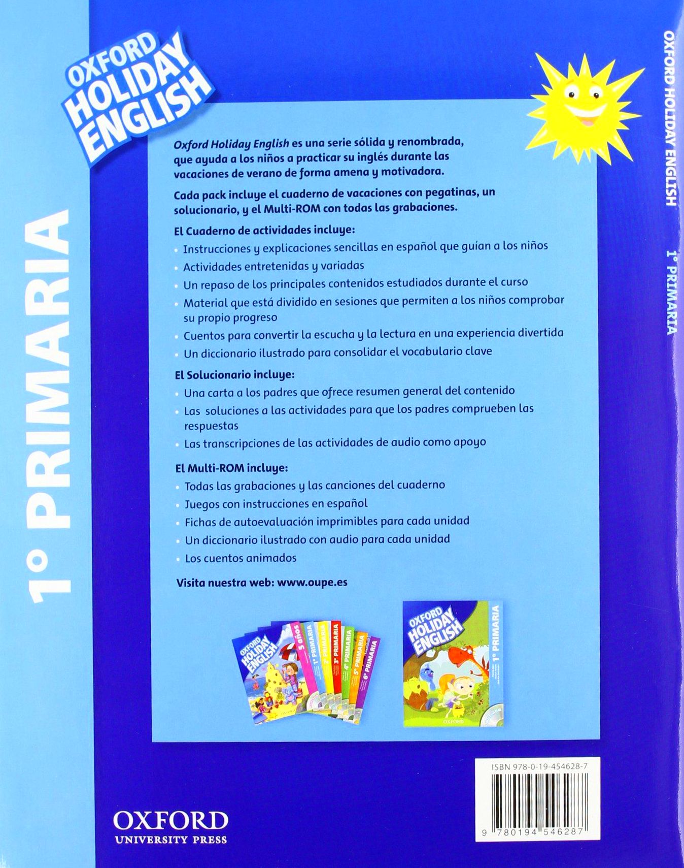 REPASO INGLÉS. 1º Primaria. HOLIDAY ENGLISH. OXFORD REPASO INGLÉS. 1º Primaria. HOLIDAY ENGLISH. OXFORD