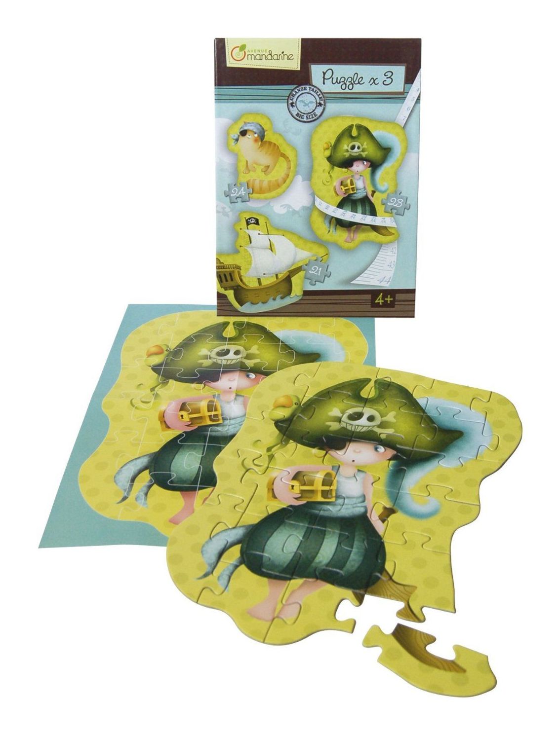 3 puzzles pirata AVENUE MANDARINE 3 puzzles pirata AVENUE MANDARINE