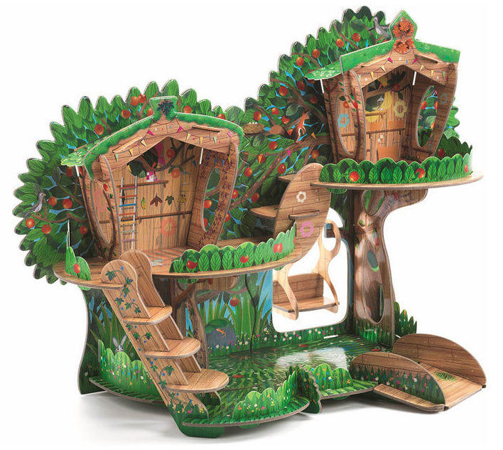 Construye una casita-árbol encantada del bosque