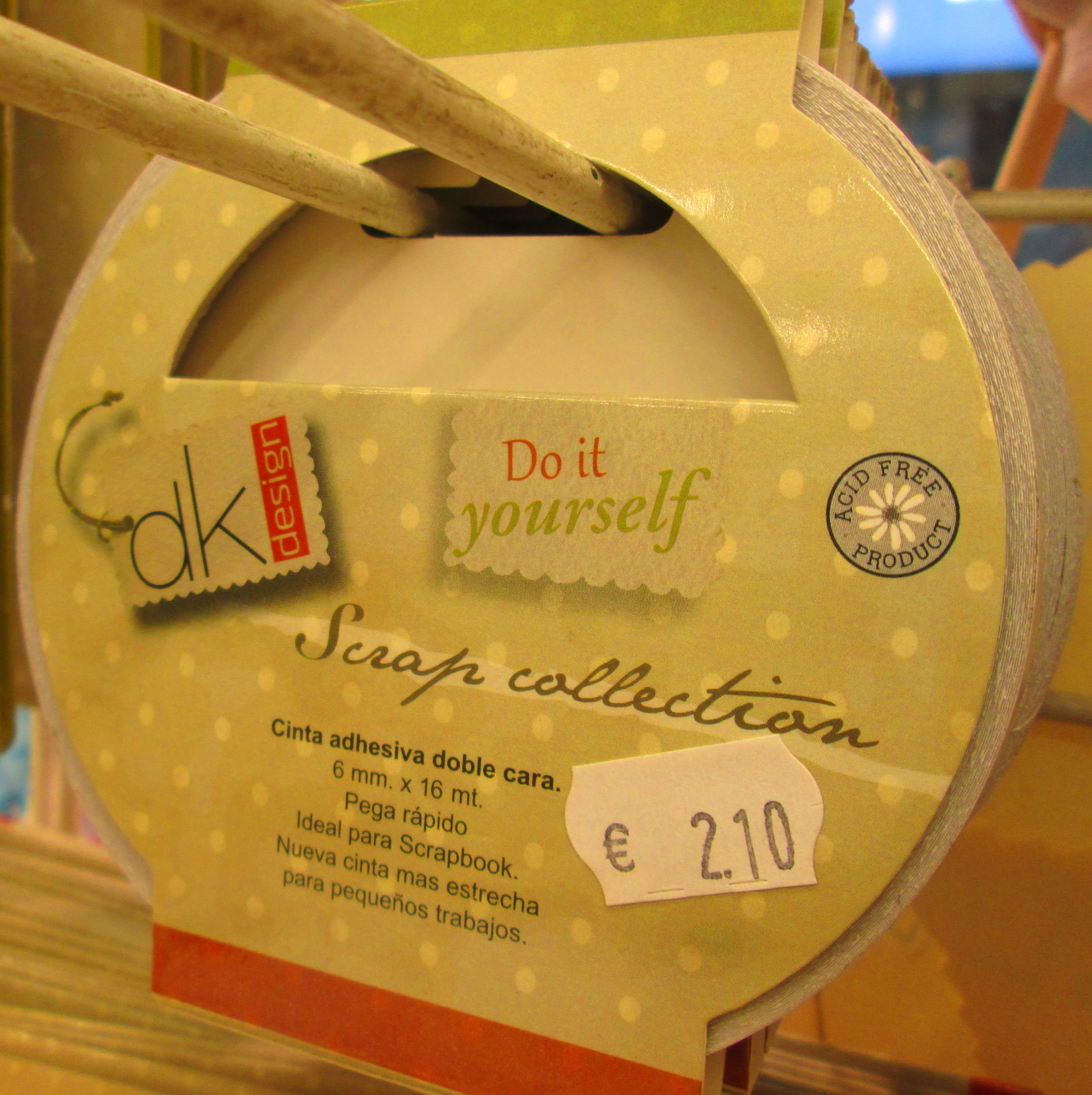 CINTA ADHESIVA DOBLE CARA. SCRAP COLLECTION CINTA ADHESIVA DOBLE CARA. SCRAP COLLECTION