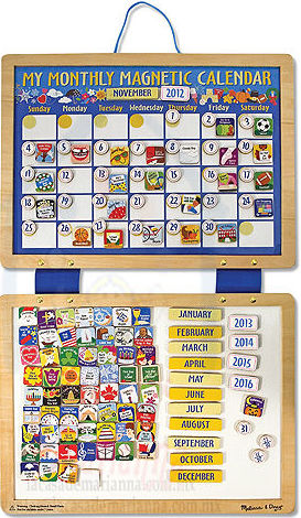 Magnetic Calendar. CALENDARIO MAGNÉTICO Magnetic Calendar. CALENDARIO MAGNÉTICO