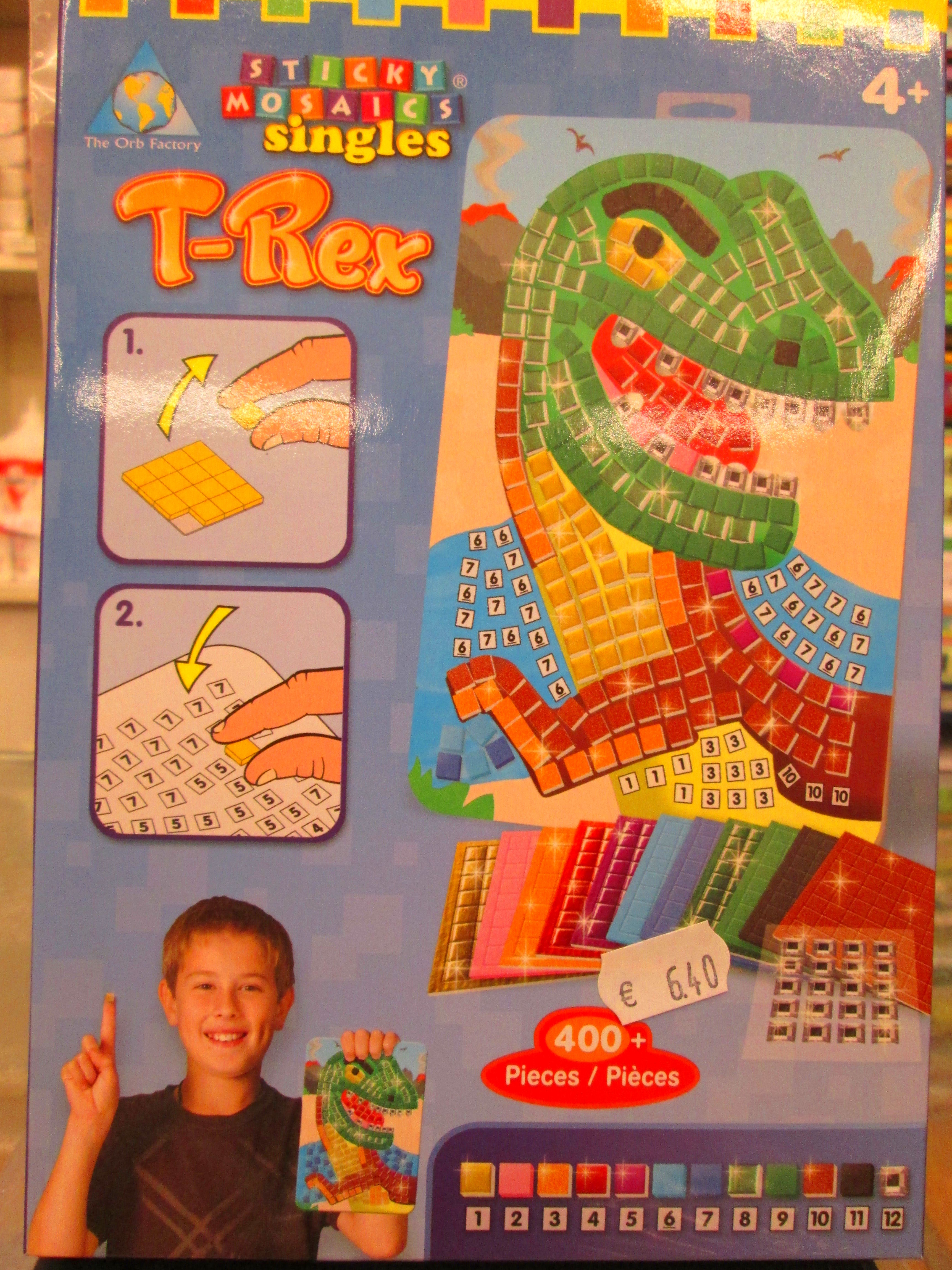 STYCKY MOSAICS. DINOSAURIOS. THE ORBY FACTORY STYCKY MOSAICS. DINOSAURIOS. THE ORBY FACTORY