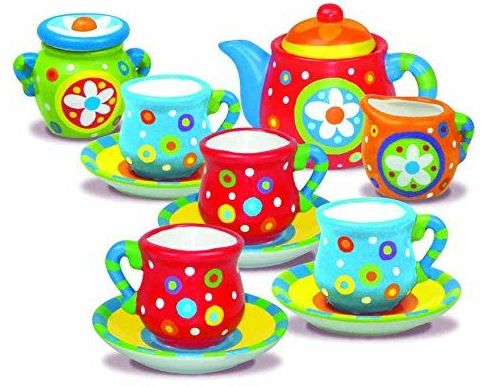 Pinta un juego de té. 4M