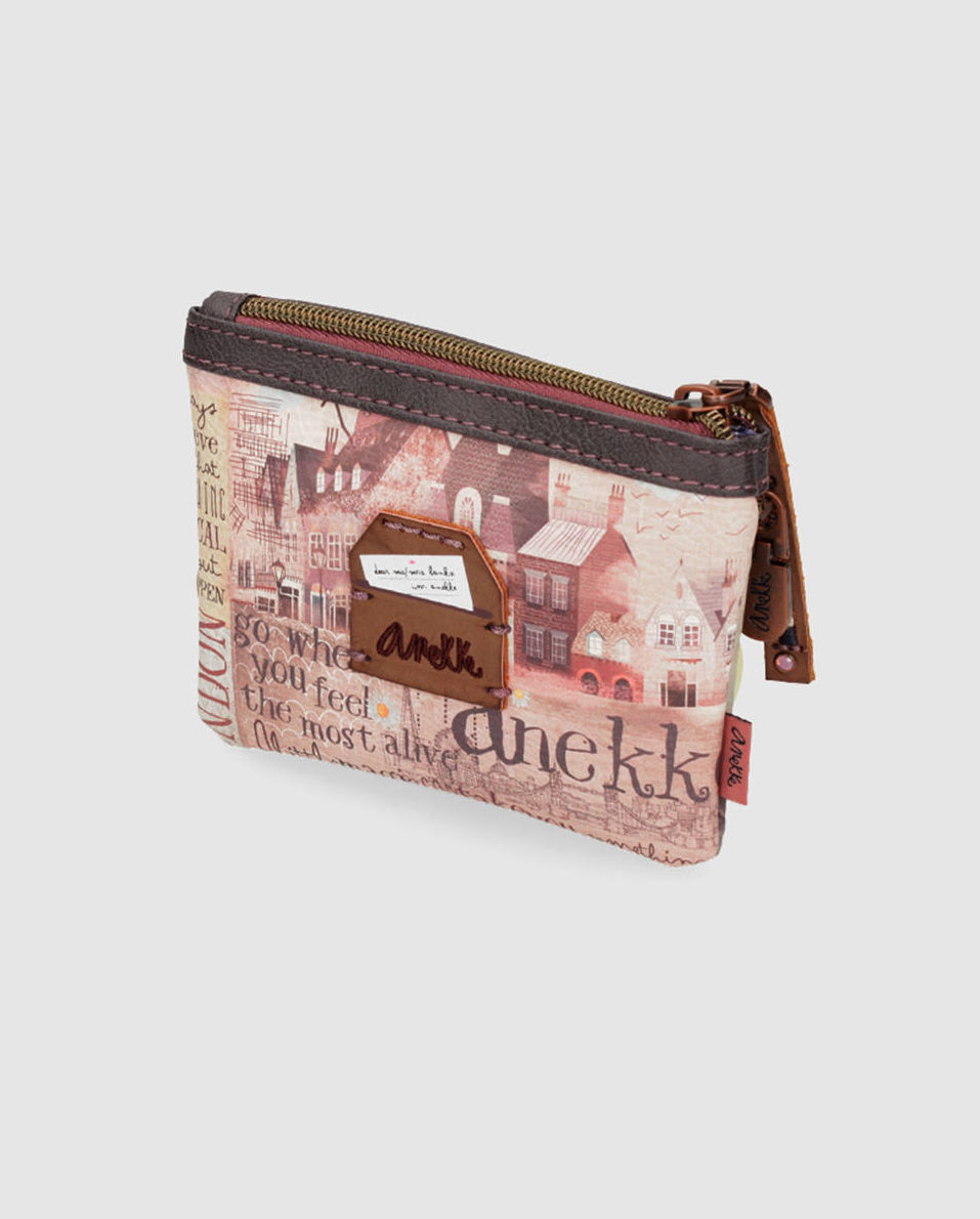 Monedero de mujer Anekke Imagination estampado con cremallera Monedero de mujer Anekke Imagination estampado con cremallera