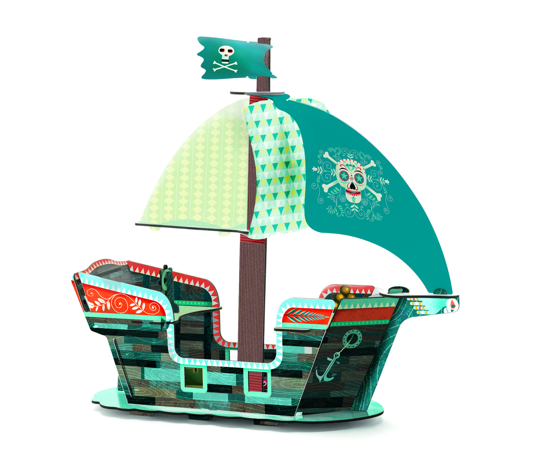 BARCO PIRATA EN 3D. DJECO